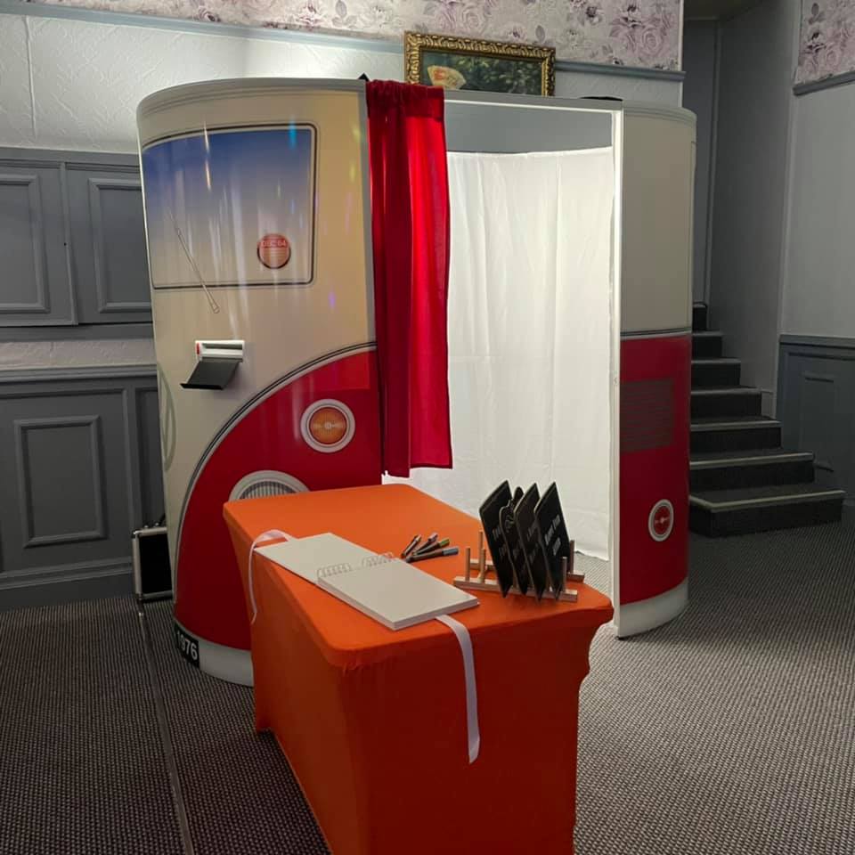 Red Camper photo booth hire gloucestershire